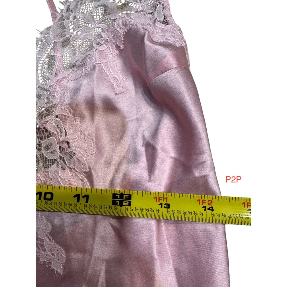 SKIMS Silk Lace Mini Slip Dress Peony Tonal Pink XS NEW - Picture 4 of 6